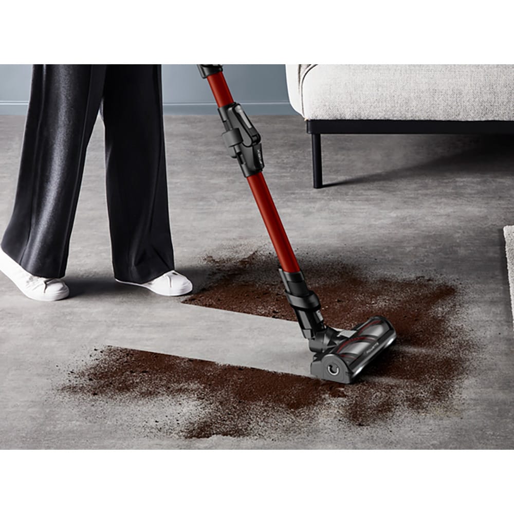 Aspirator vertical ROWENTA X-Force Flex 13.60 RH9A73WO, 0.65l, 25.9V, autonomie max 60 min, rosu-negru