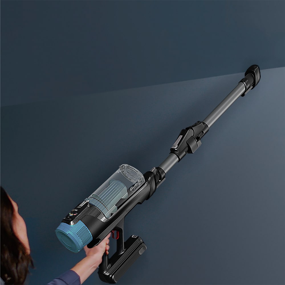 Aspirator vertical ROWENTA X-Force Flex 14.80 RH9BC1WO, 0.6l, autonomie max 90 min, albastru inchis-negru