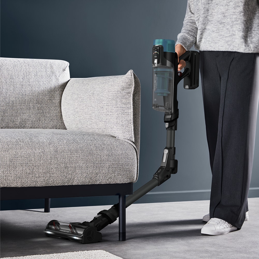 Aspirator vertical ROWENTA X-Force Flex 14.80 RH9BC1WO, 0.6l, autonomie max 90 min, albastru inchis-negru