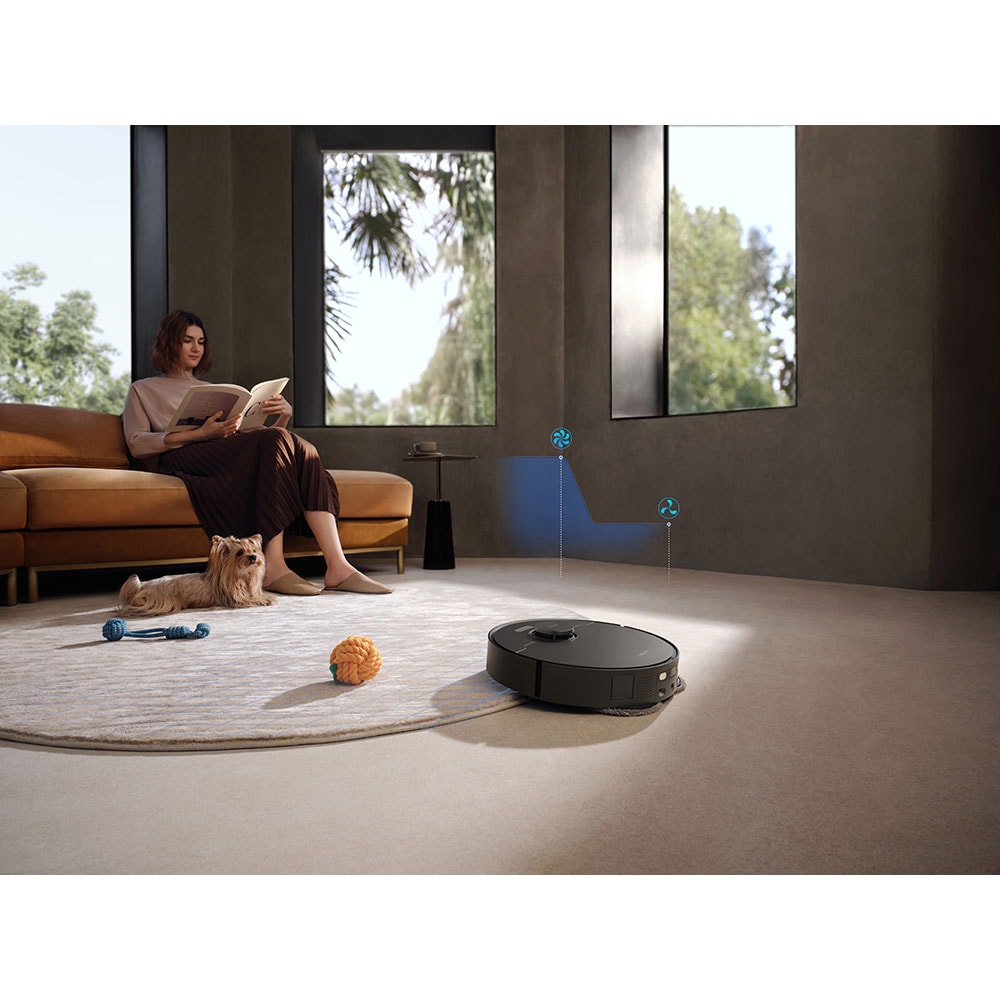 Aspirator robot DREAME L40 Ultra CE RLD52SEBK, 3.2l, 14.4V, autonomie max 260 min, Navigatie Pathfinder, 3DAdapt, negru