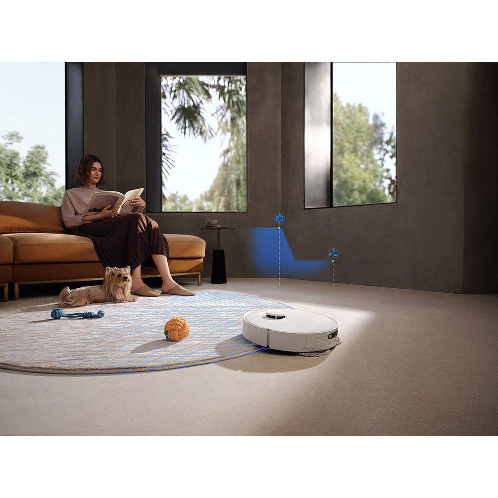 Aspirator robot DREAME L40 Ultra CE RLD52SEWH, 3.2l, 14.4V, autonomie max 260 min, Navigatie Pathfinder, 3DAdapt, alb