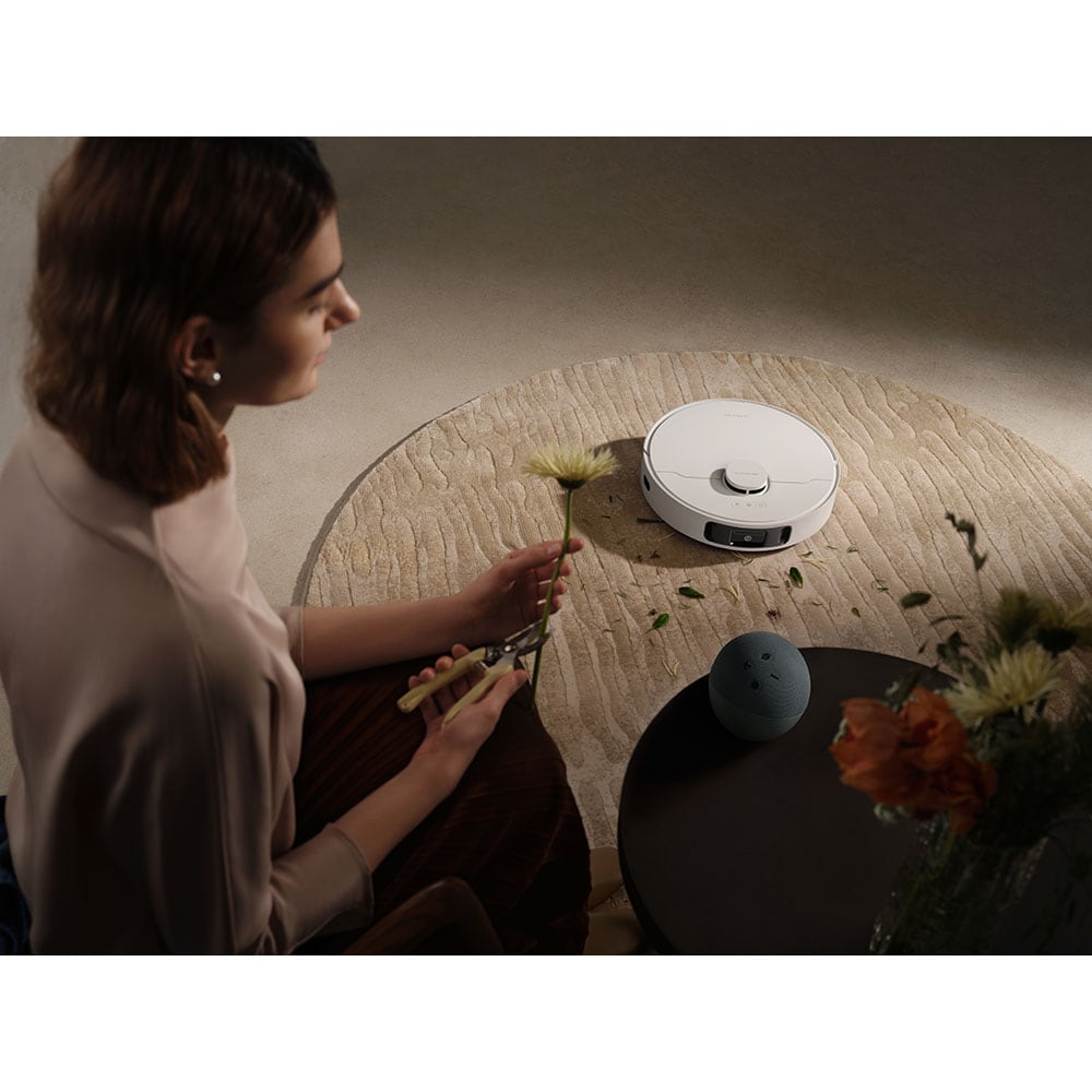 Aspirator robot DREAME L40 Ultra CE RLD52SEWH, 3.2l, 14.4V, autonomie max 260 min, Navigatie Pathfinder, 3DAdapt, alb