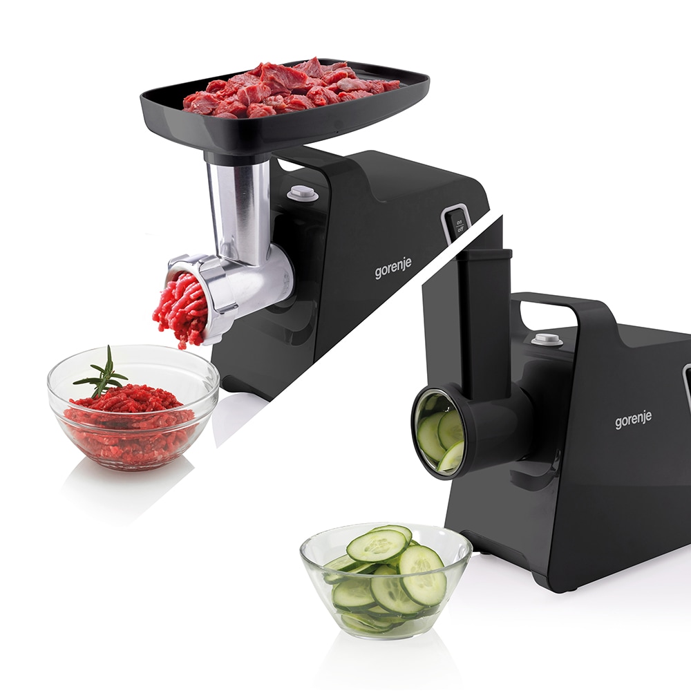 Masina de tocat carne GORENJE MG1701SB, 2.3kg/min, 1700W, accesoriu carnati/radere/feliere, negru
