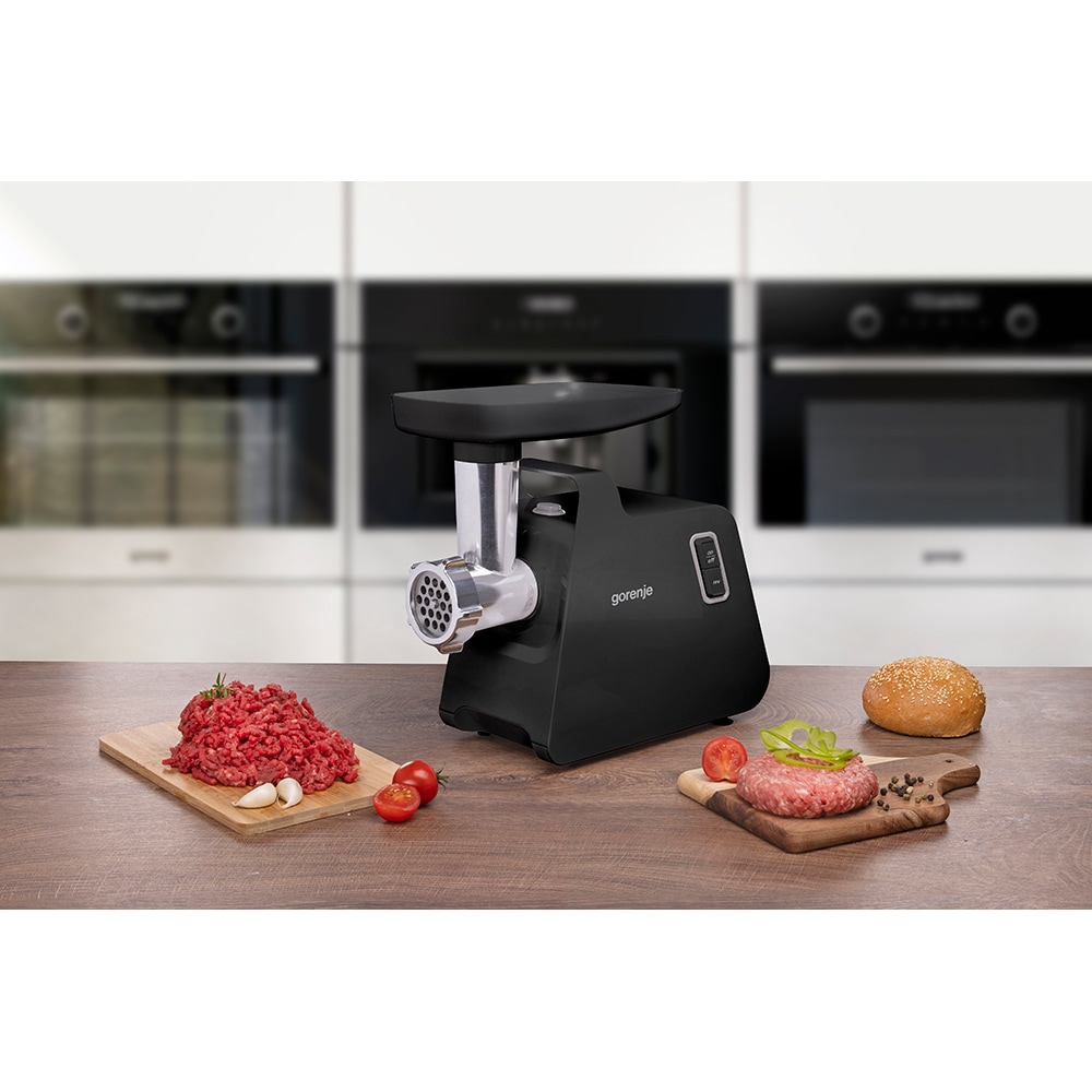 Masina de tocat carne GORENJE MG1701SB, 2.3kg/min, 1700W, accesoriu carnati/radere/feliere, negru