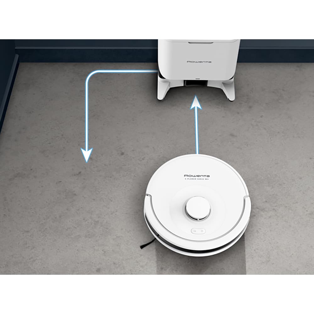 Aspirator robot ROWENTA X-Plorer Serie 90+ Animal&Allergy RR8797WH, 0.26l, autonomie max 270 min, alb
