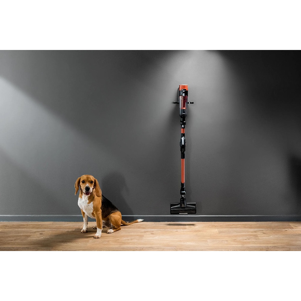 Aspirator vertical ROWENTA X-Force Flex 10.80 RH7A73E0, 0.44l, 18.5V, autonomie max 60 min, portocaliu-negru