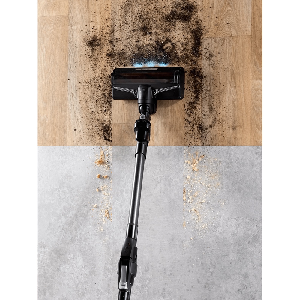 Aspirator vertical ROWENTA X-Force Flex 10.80 RH7AC1E0, 0.44l, 18.5V, autonomie max 60 min, albastru-negru