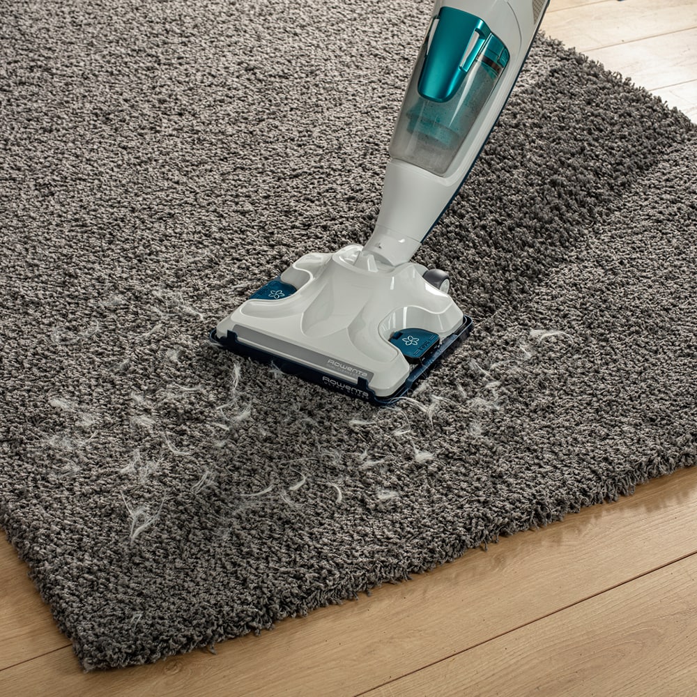 Aspirator vertical cu abur ROWENTA Clean&Steam Revolution RY7777WH, 0.47l, 1500W, alb-albastru