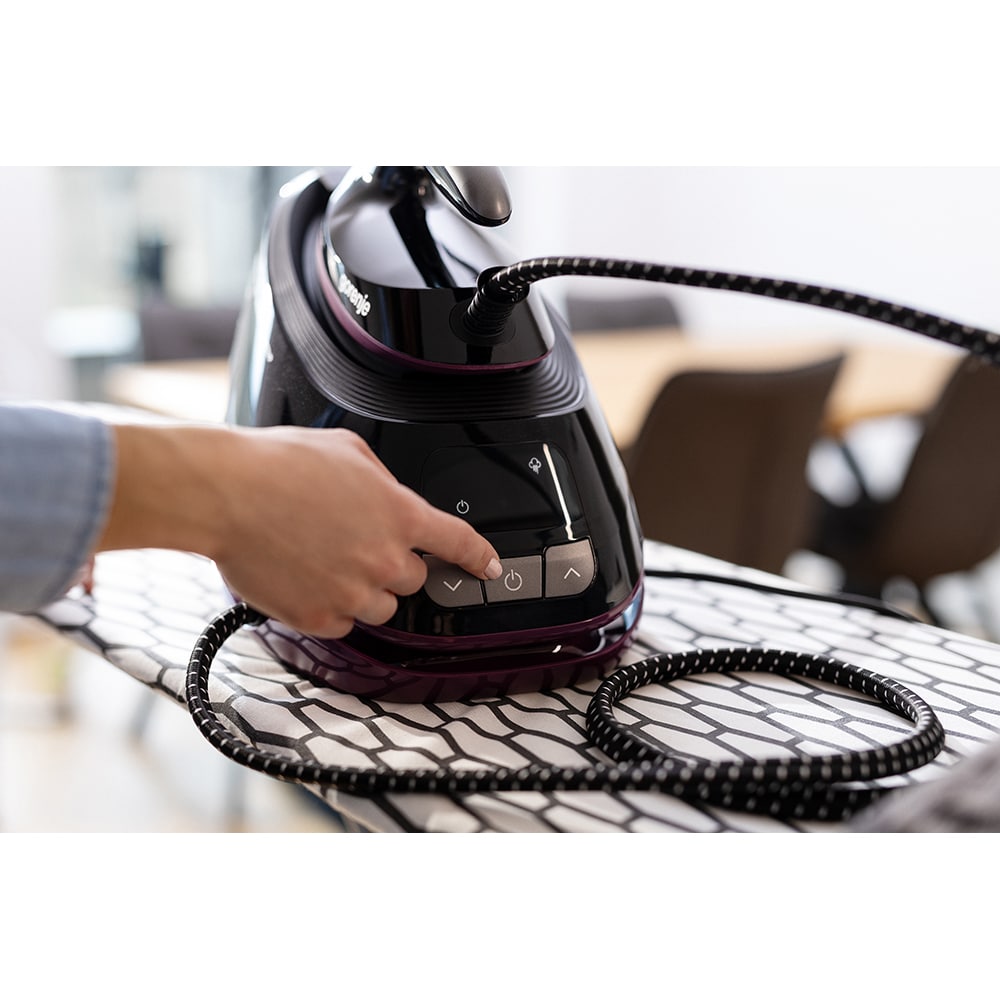 Statie de calcat GORENJE SGD3000BKV, 3000W, 480g/min, 1500ml, talpa ceramica, negru-mov