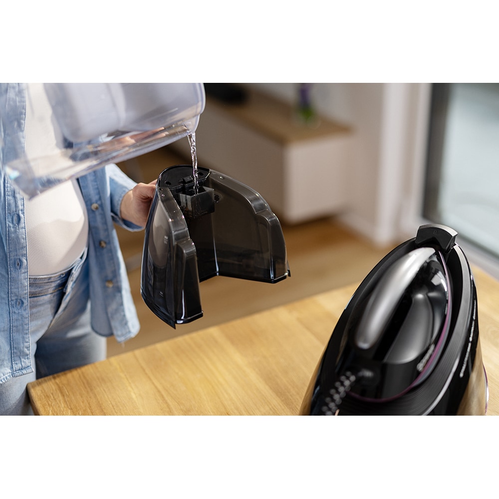 Statie de calcat GORENJE SGD3000BKV, 3000W, 480g/min, 1500ml, talpa ceramica, negru-mov