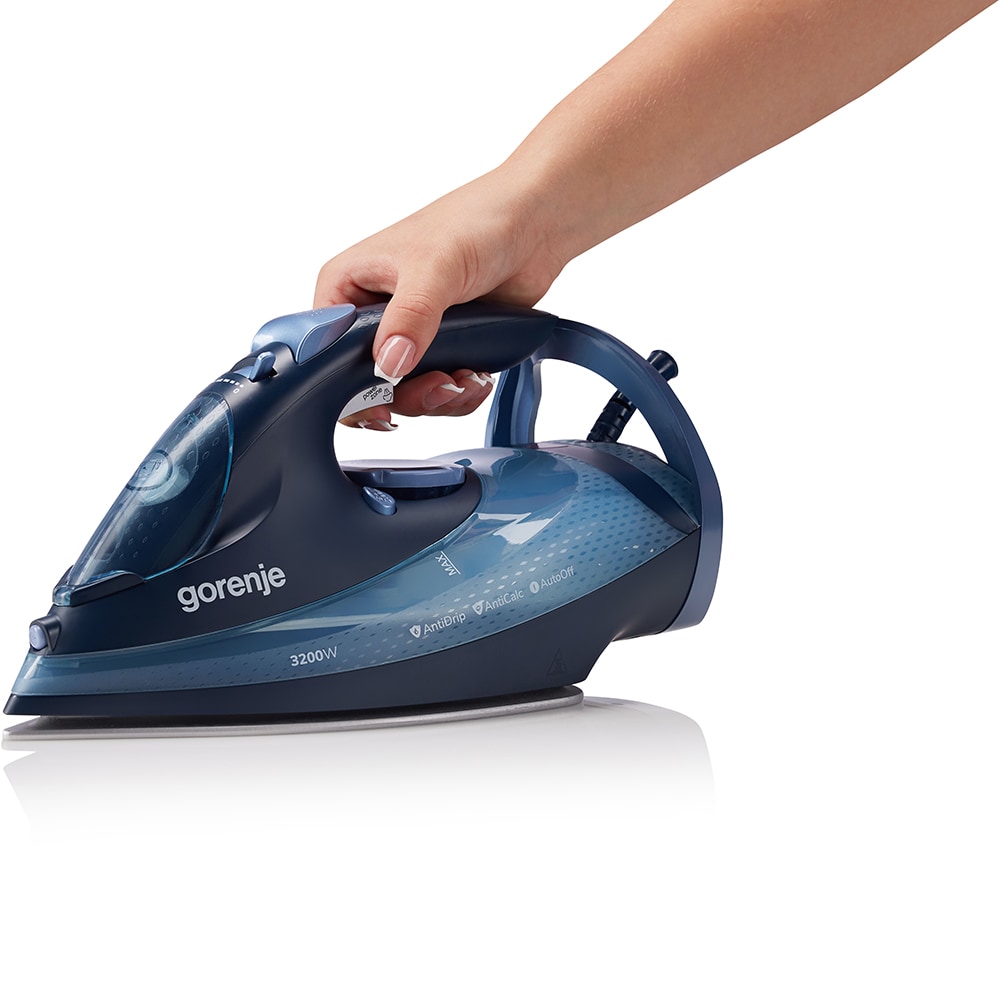 Fier de calcat GORENJE SIH3200DB, 3200W, 250g/min, 420ml, talpa ceramica, albastru inchis