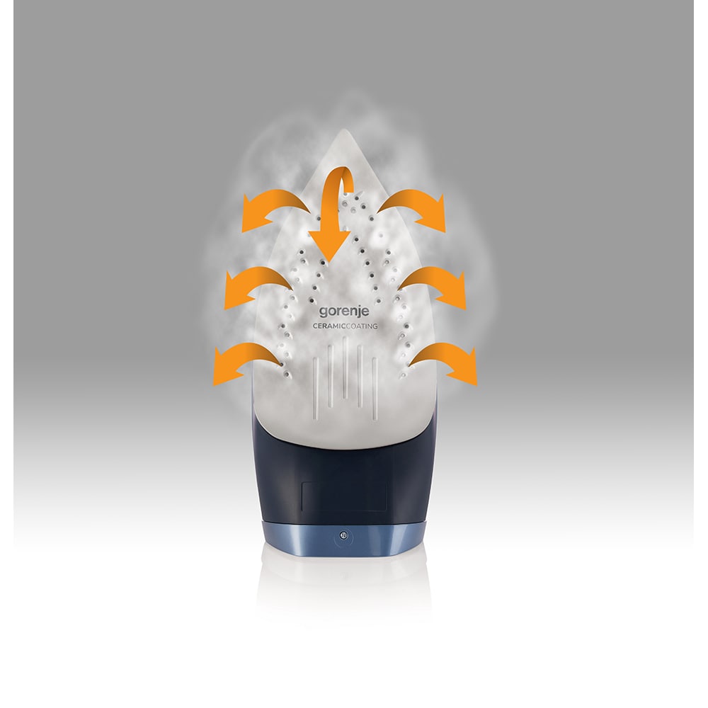 Fier de calcat GORENJE SIH3200DB, 3200W, 250g/min, 420ml, talpa ceramica, albastru inchis