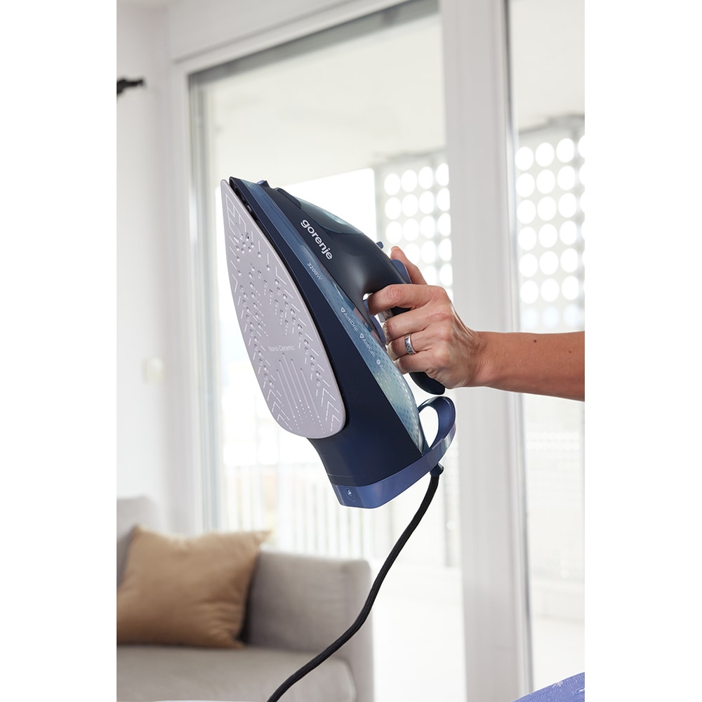 Fier de calcat GORENJE SIH3200DB, 3200W, 250g/min, 420ml, talpa ceramica, albastru inchis