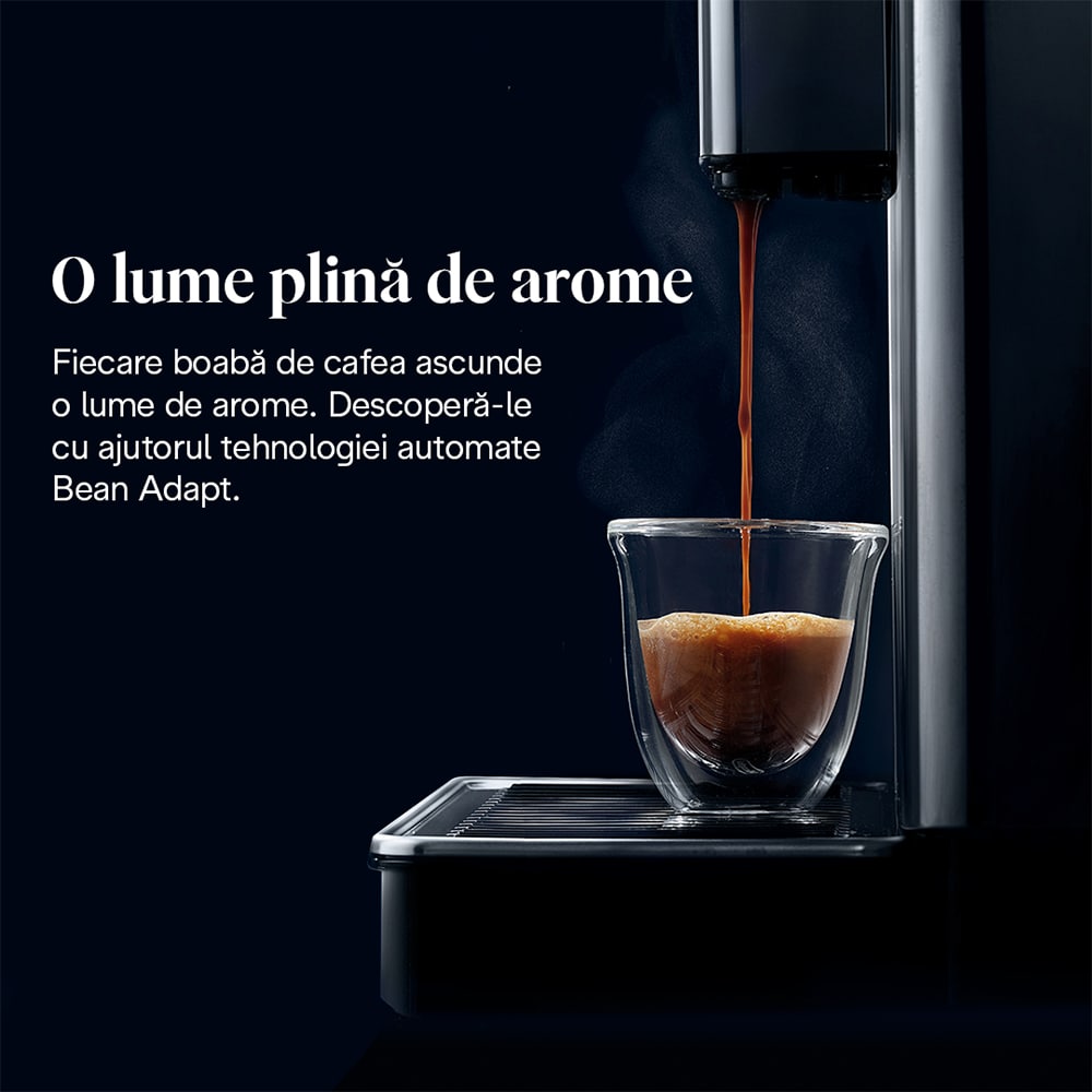 Espressor automat DELONGHI PrimaDonna Aromatic ECAM630.75.TSM, 2.2l, 1450W, 19 bar, 35 de bauturi calde si reci, argintiu