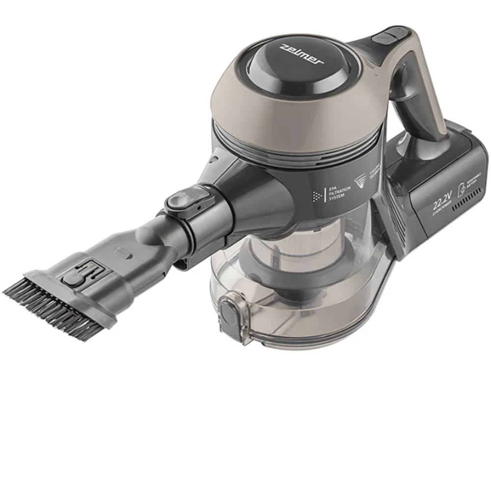 Aspirator vertical ZELMER ZSVC510D, 0.8l, 22.2V, autonomie max 40 min, crem-argintiu