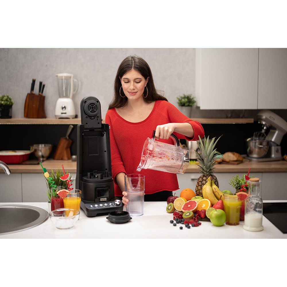 Blender cu mixare in vid TOFF DOMINIUM TO4001, 1.5l, 1400W, 10 trepte viteza, negru