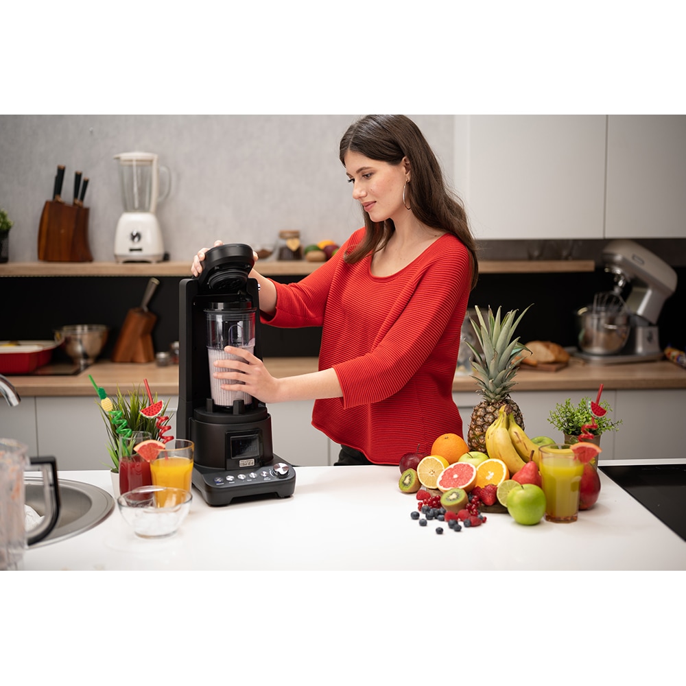 Blender cu mixare in vid TOFF DOMINIUM TO4001, 1.5l, 1400W, 10 trepte viteza, negru