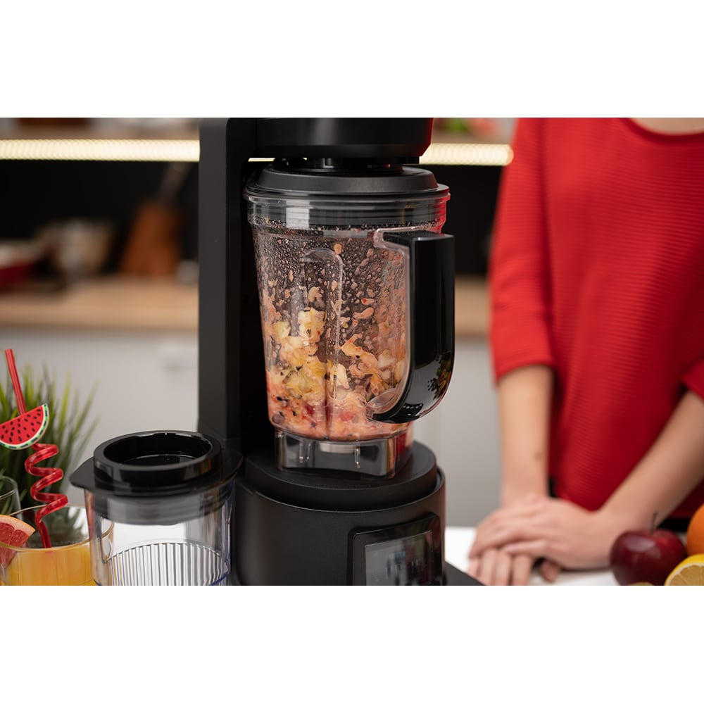 Blender cu mixare in vid TOFF DOMINIUM TO4001, 1.5l, 1400W, 10 trepte viteza, negru