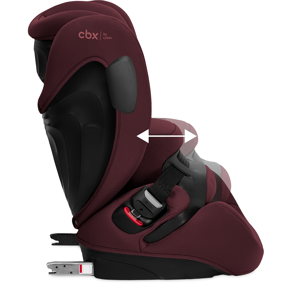 Scaun auto CYBEX Pallas B3 i-Size 523001235, Isofix, 9-36kg, R129, rosu-negru