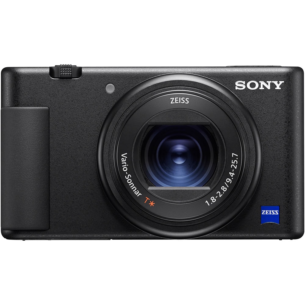 Camera video Vlogging SONY ZV-1A, 20.1MP, 4k, Wi-Fi, negru