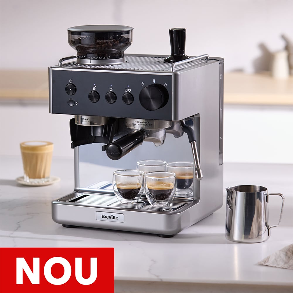 Espressor manual BREVILLE Barista Classic VCF186X-01, 1.8l, 1550W, 15 bar, argintiu-negru