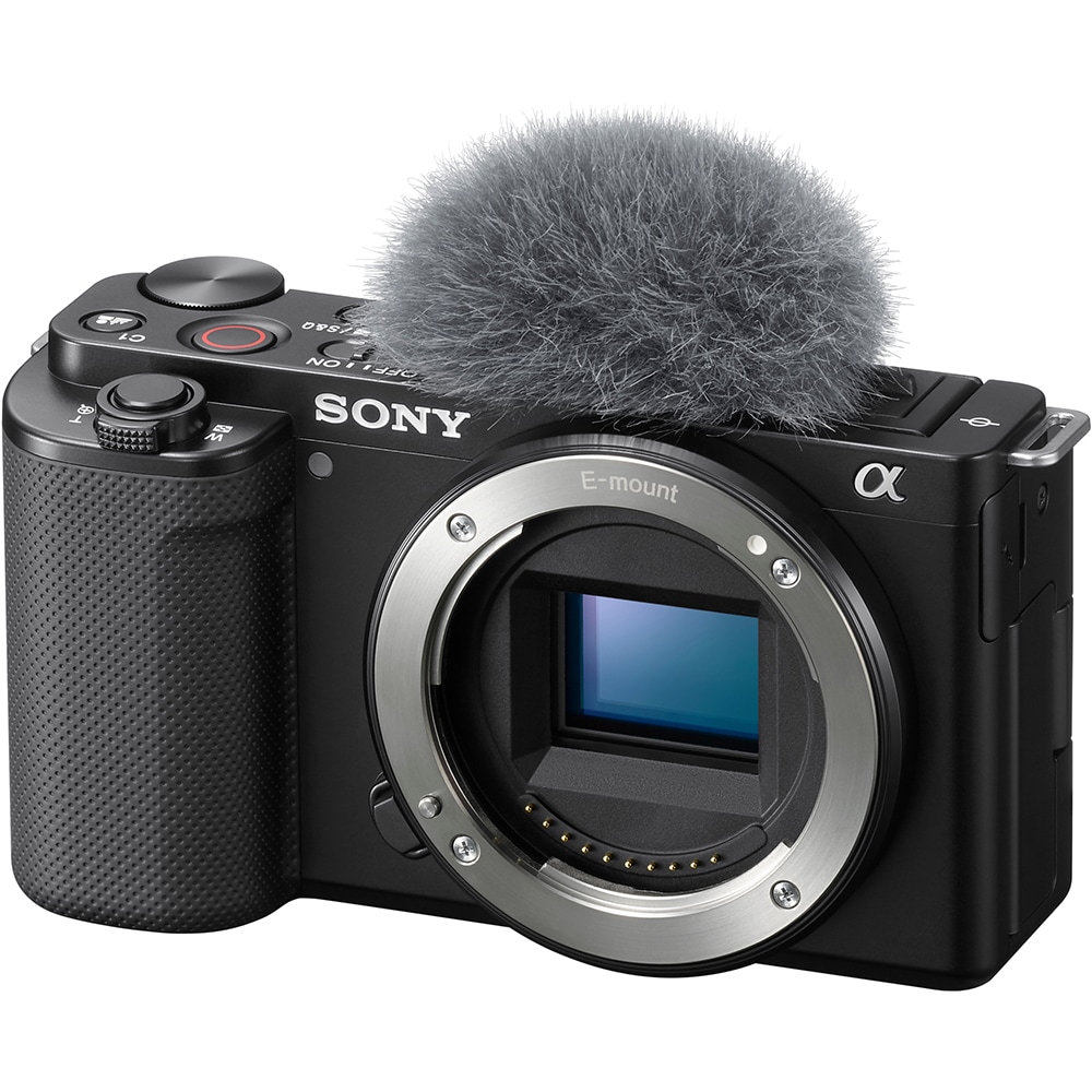 Aparat foto Mirrorless SONY Alpha ZV-E10, 24.2MP, 4K, negru + Obiectiv 16-50mm MK2