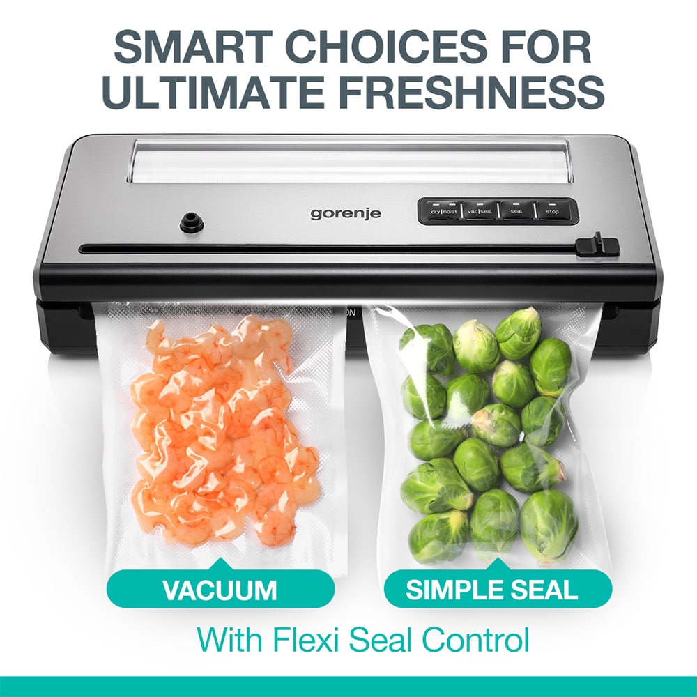 Aparat de vidat GORENJE VS110BE, 110W, argintiu-negru 