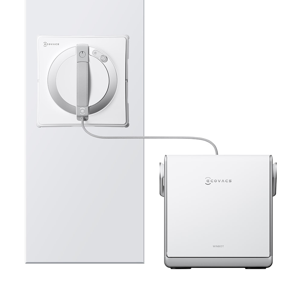 Aspirator robot geamuri ECOVACS Winbot W2 Pro Omni W2PROOMNI, alb-argintiu