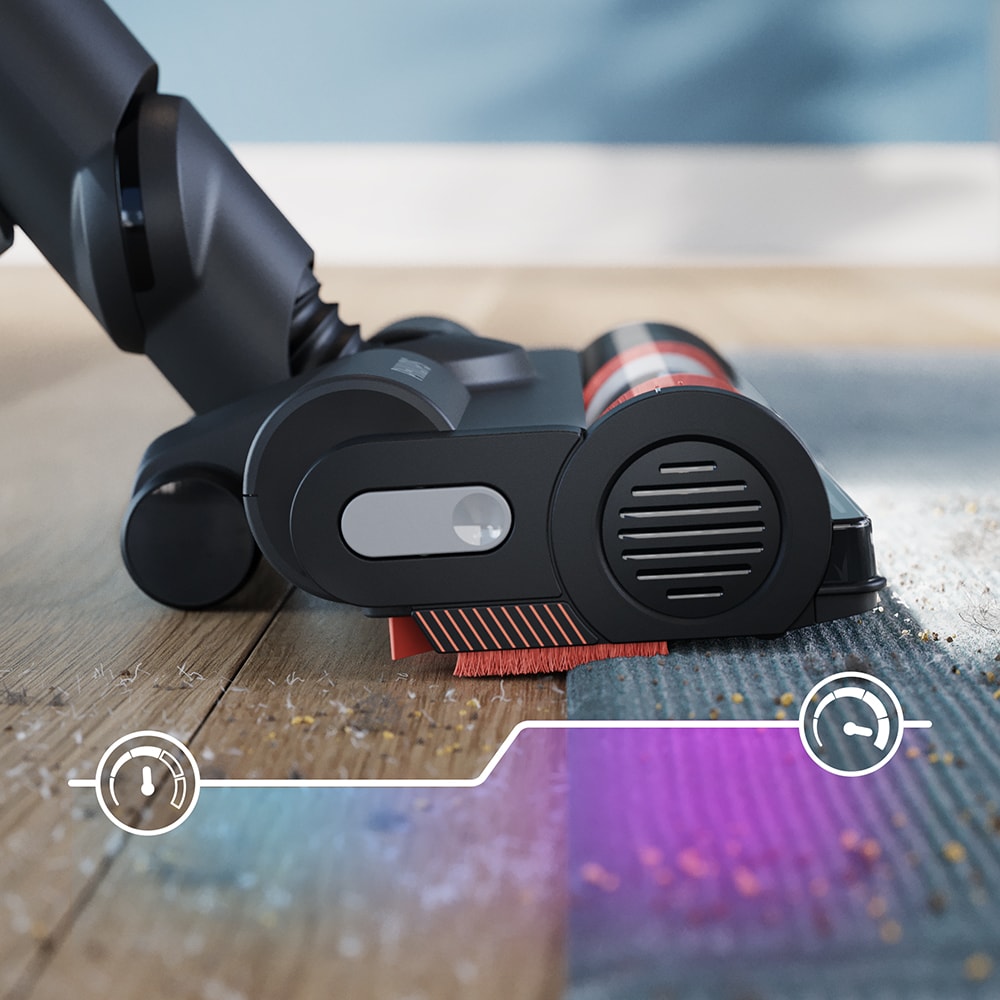 Aspirator vertical PHILIPS Seria 7000 Complete XC7167/01, 0.6l, 25.2 V, autonomie max 80 min, PowerCyclone 12, negru-galben