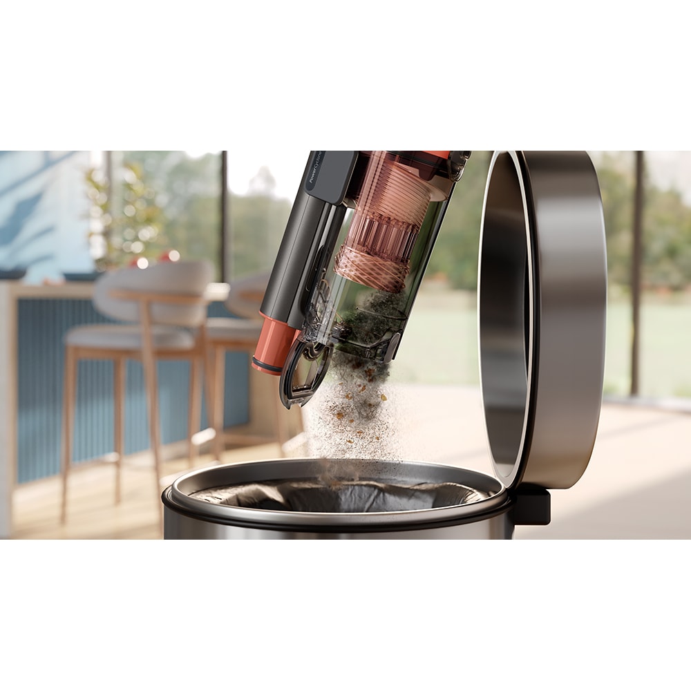 Aspirator vertical PHILIPS Seria 7000 Complete XC7167/01, 0.6l, 25.2 V, autonomie max 80 min, PowerCyclone 12, negru-galben