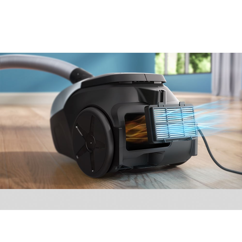 Aspirator cu sac PHILIPS Seria 2000 XD1142/10, 3l, 750W, 77dB, bleu-negru
