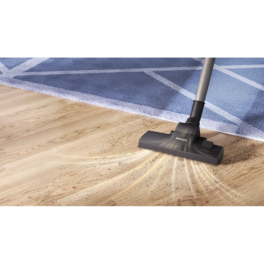 Aspirator cu sac PHILIPS Seria 2000 XD1142/10, 3l, 750W, 77dB, bleu-negru