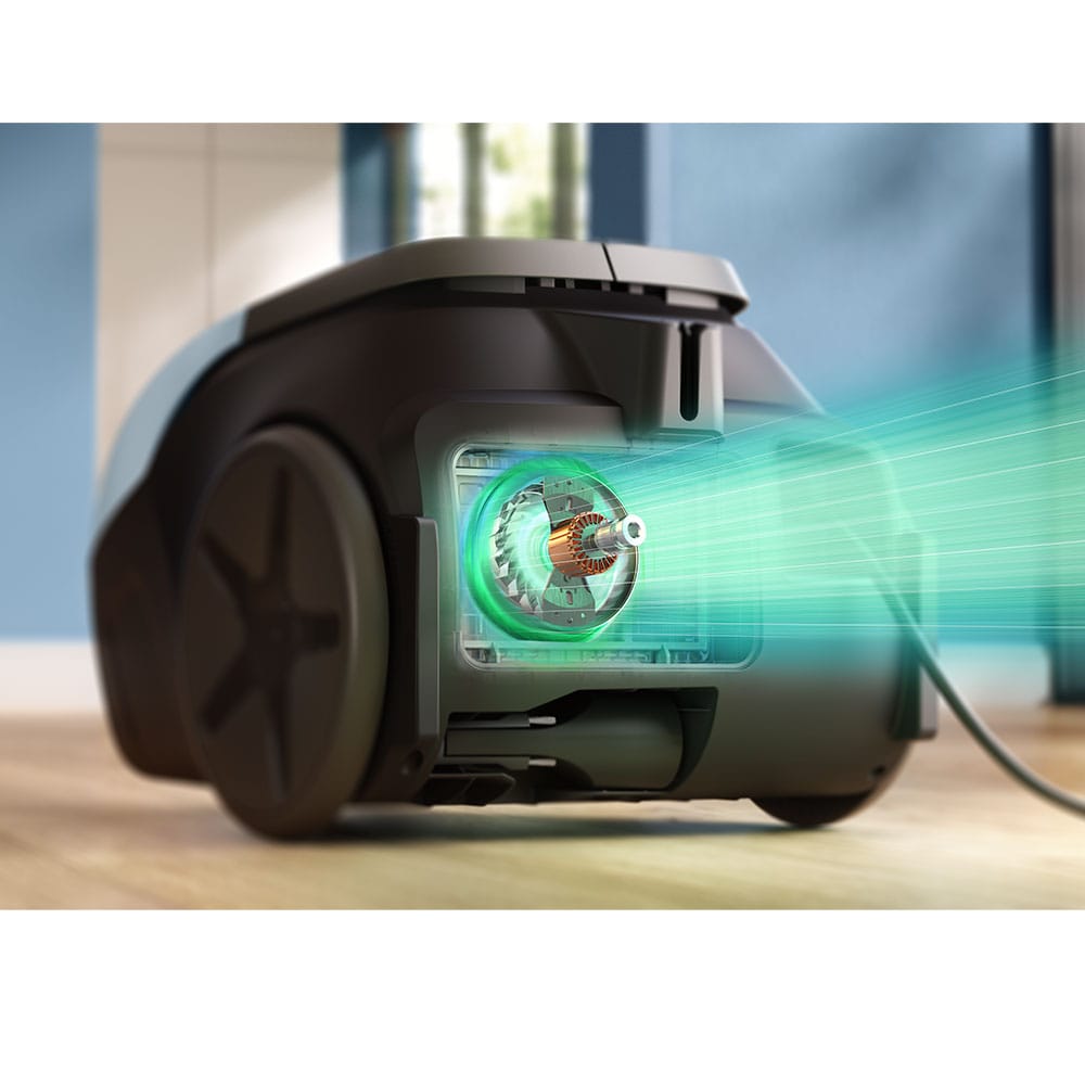 Aspirator cu sac PHILIPS Seria 2000 XD1142/10, 3l, 750W, 77dB, bleu-negru