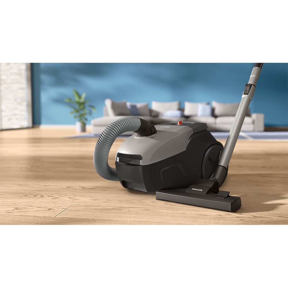 Aspirator cu sac PHILIPS Seria 2000 XD2152/12, 3l, 800W, 77dB, gri-negru