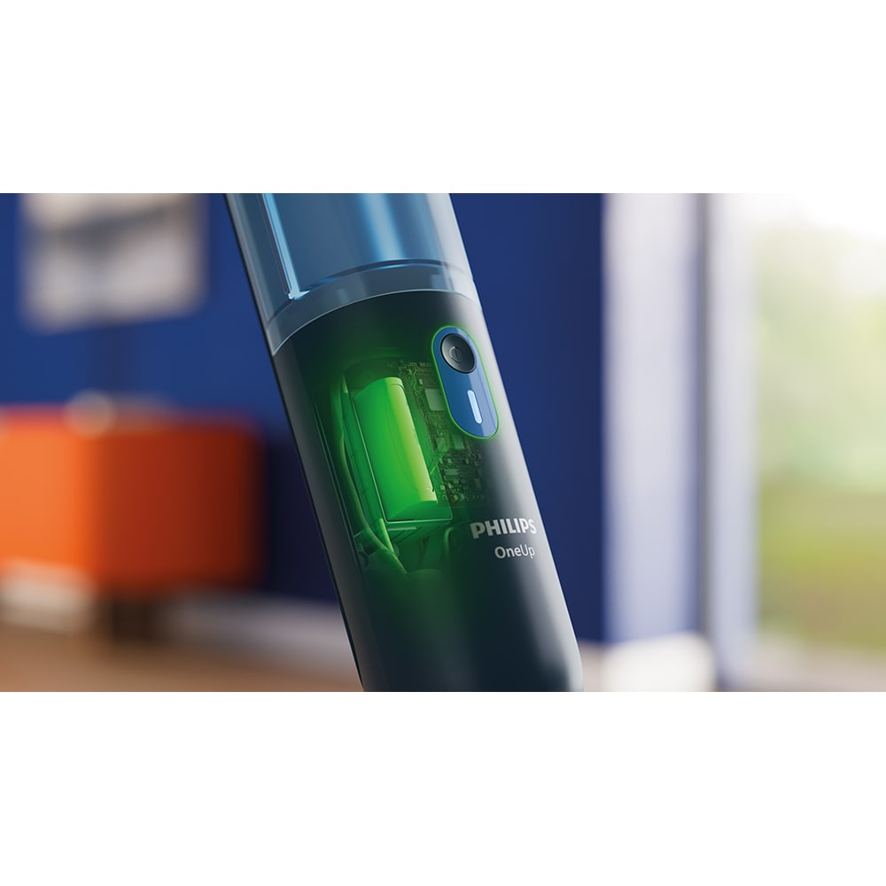 Mop electric PHILIPS OneUp Seria 3000 XV3101/11, 0.31l, 3.6V, autonomie max 50 min, albastru