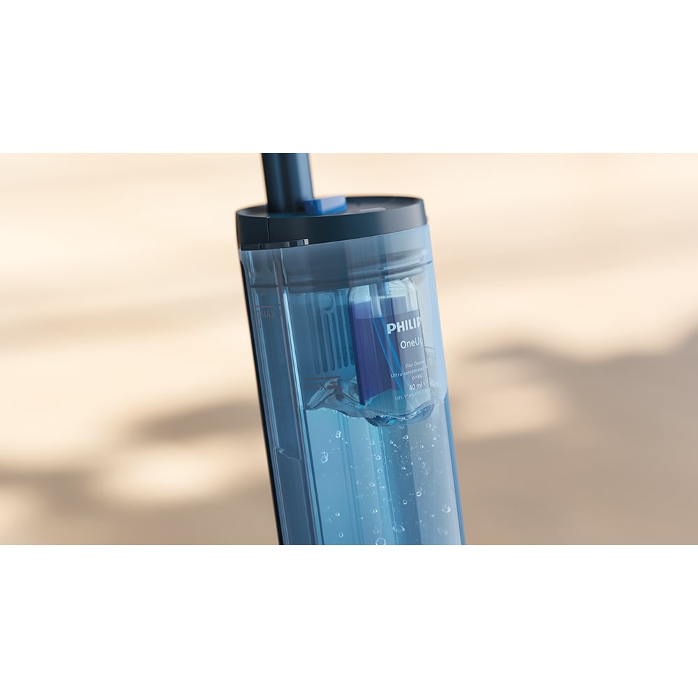 Mop electric PHILIPS OneUp Seria 3000 XV3101/11, 0.31l, 3.6V, autonomie max 50 min, albastru