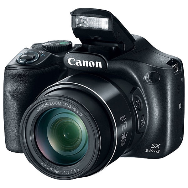 Aparat foto digital CANON PowerShot SX540 HS, 20.3 MP, Full HD, Wi-Fi, negru
