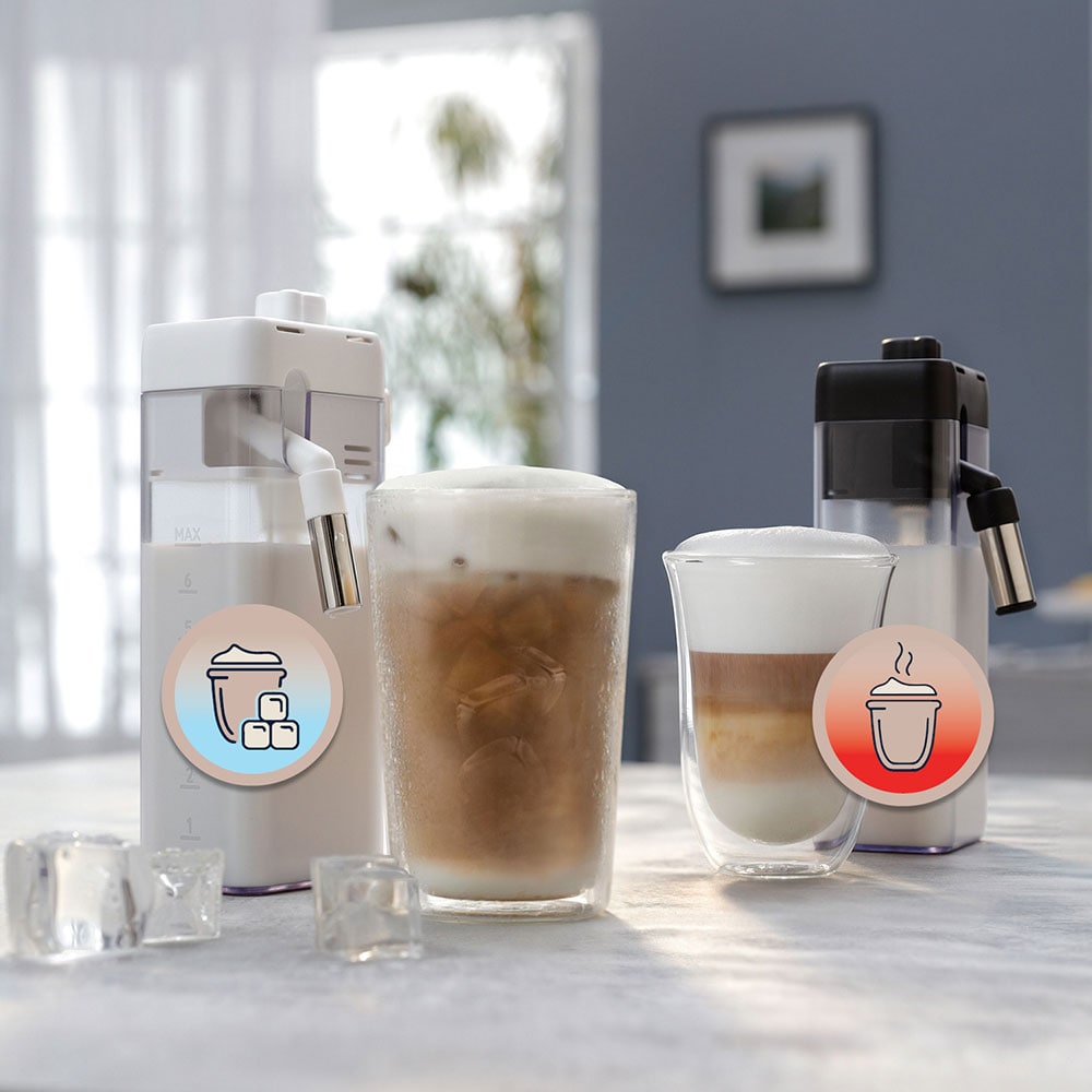Espressor automat DELONGHI PrimaDonna Aromatic ECAM630.75.TSM, 2.2l, 1450W, 19 bar, 35 de bauturi calde si reci, argintiu
