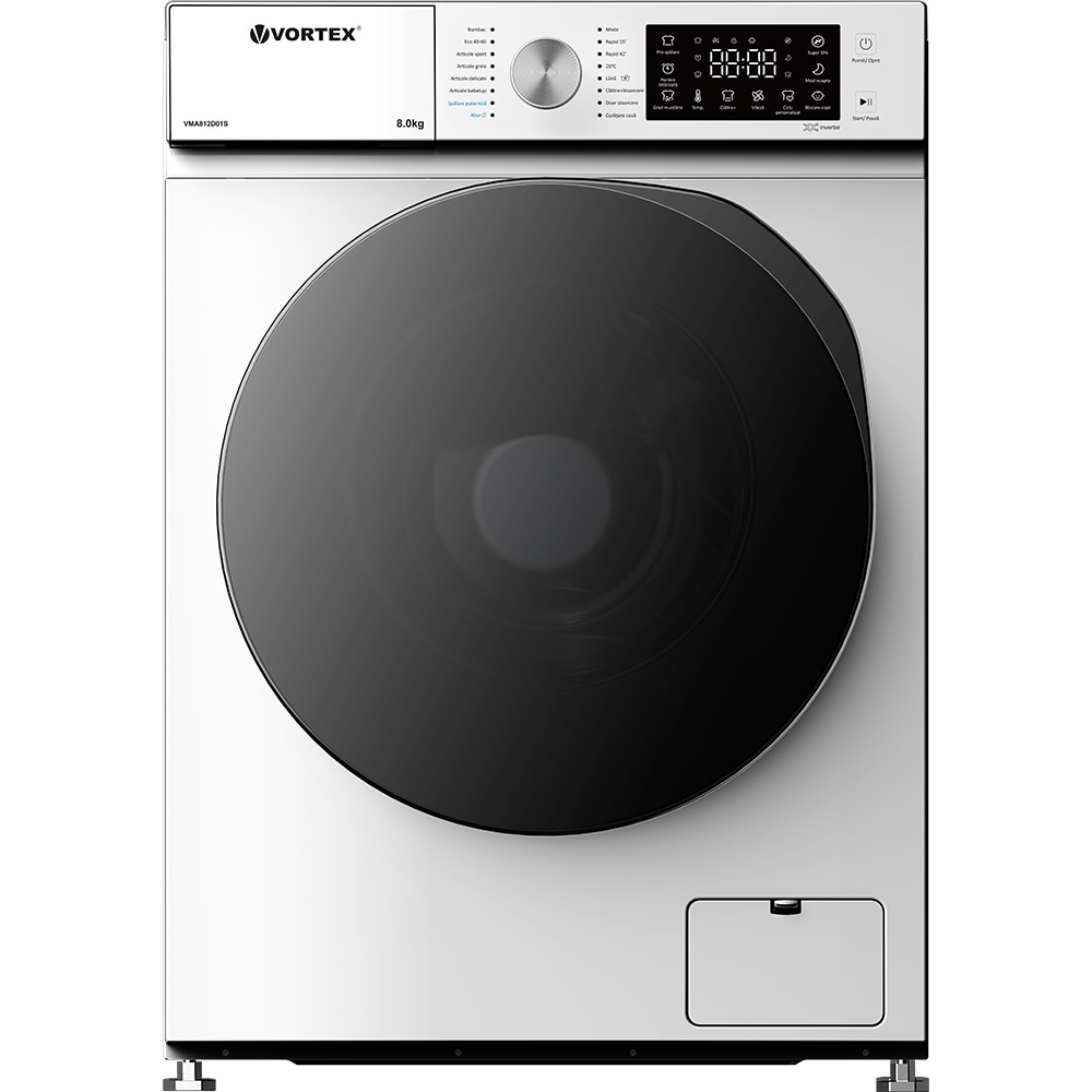 Masina de spalat rufe frontala slim VORTEX VMA812D01S, 8 kg