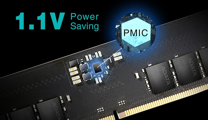 Memorie desktop ADATA, 8GB DDR5, 5600MHz, CL46, AD5U56008G-S
