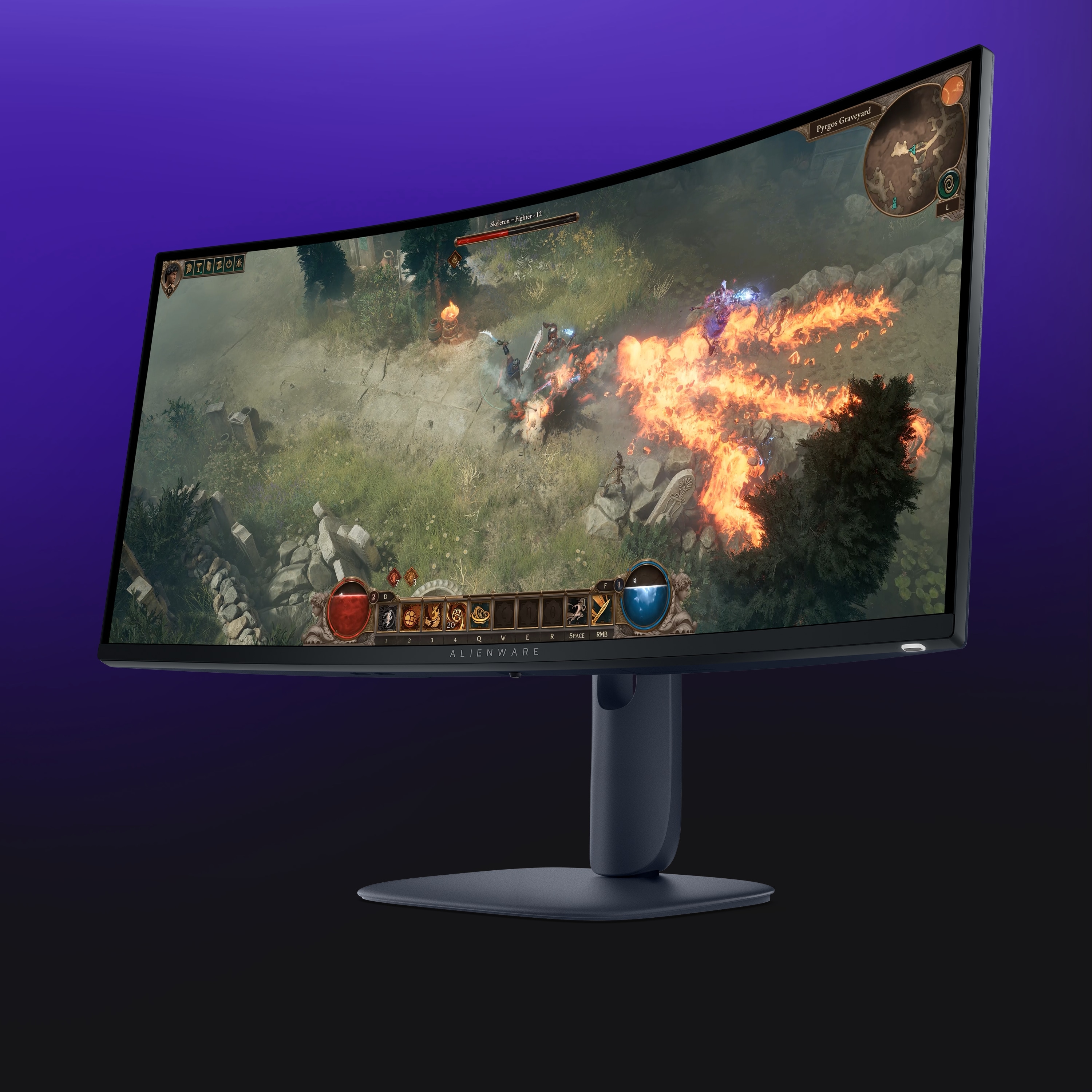 Monitor Gaming curbat LED VA DELL Alienware AW3425DWM, 34