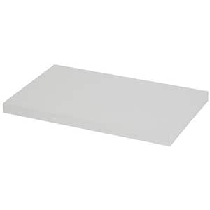 Polita GOODHOME Rigga, melamina, 30 x 19 x 1.8 cm, argintiu