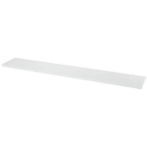 Polita GOODHOME Rigga, melamina, 118 x 19 x 1.8 cm, alb
