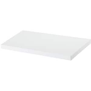 Polita GOODHOME Rigga, melamina, 30 x 19 x 1.8 cm, alb