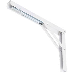 Suport raft GOODHOME, metal, 40.6 x 3.9 x 3.1 cm, alb