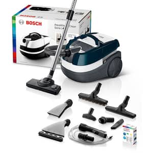 Aspirator Cu Spalare Bosch Aquawash Clean Bwd420hyg 5l 2000w Alb Bleu