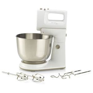 Mixer Cu Bol Philips Viva Collection Hr3745 00 3l 450w 5 Trepte Viteza Alb Gri