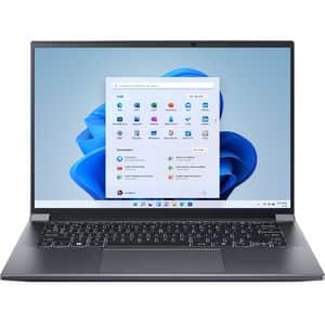 Laptop ACER Swift X 14 OLED SFX14-72G-71K6, Intel Core Ultra 7 155H pana la 4.8GHz, 14.5" 2.8K, 32GB, SSD 1TB, NVIDIA GeForce RTX 4060 8GB, Windows 11 Home, Steel Grey