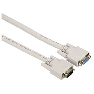 Cablu VGA extensie HAMA 20184, 1.8m, alb