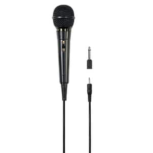 Microfon dinamic karaoke HAMA DM 20, Jack 3.5 mm, Jack 6.3 mm, negru